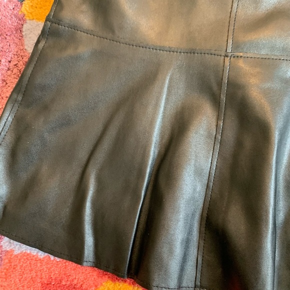 Plenty By Tracy Reese Pleated Leather Skirt - Picture 2 of 7